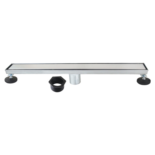 Kingston BSF2421 Watercourse 24-Inch Stainless Steel Linear Shower Drain with Reversible Tile Insert and Flat Grate in Polished Chrome