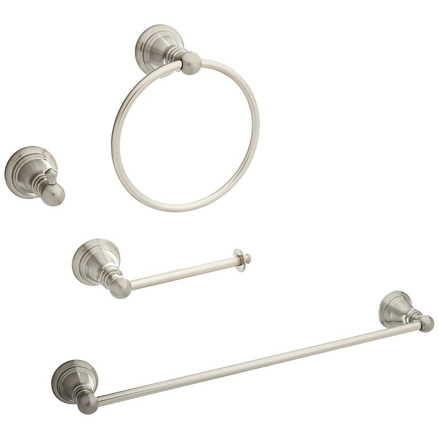 Kingston Brass BAHK192478SN American Classic 4 Piece Bathroom Package - Nickel