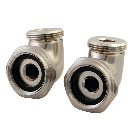 Kingston Brass ABT136-8 L Shape Standard Mount Elbow for CC457T8 Tub Filler, Brushed Nickel