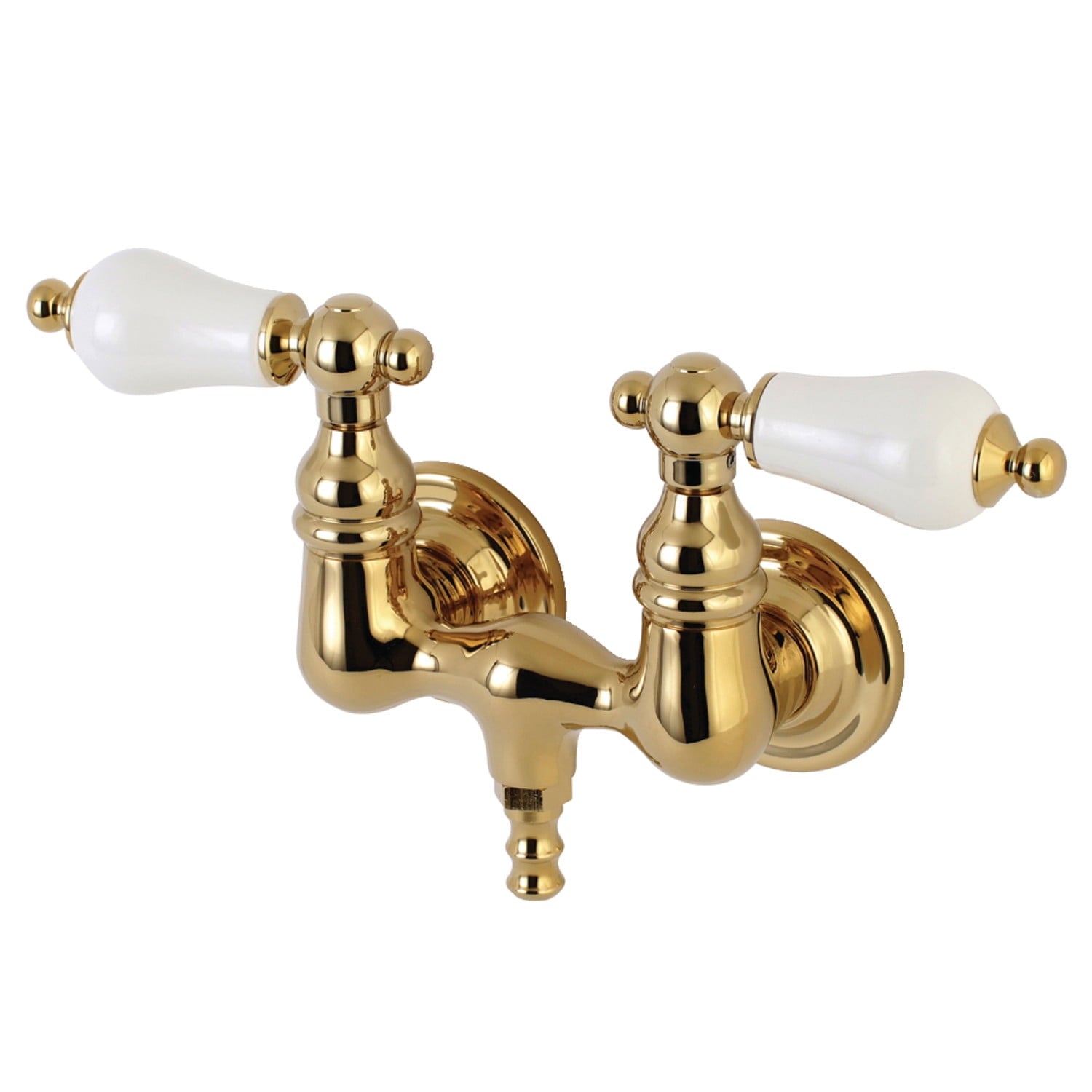 Kingston Brass AE35T5 Aqua Vintage 3-3/8 Inch Wall Mount Tub Faucet, Oil Rubbed Bronze