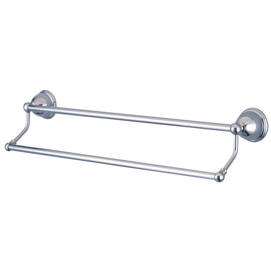Kingston Brass BA396318SN Restoration 18" Dual Towel Bar, Satin Nickel