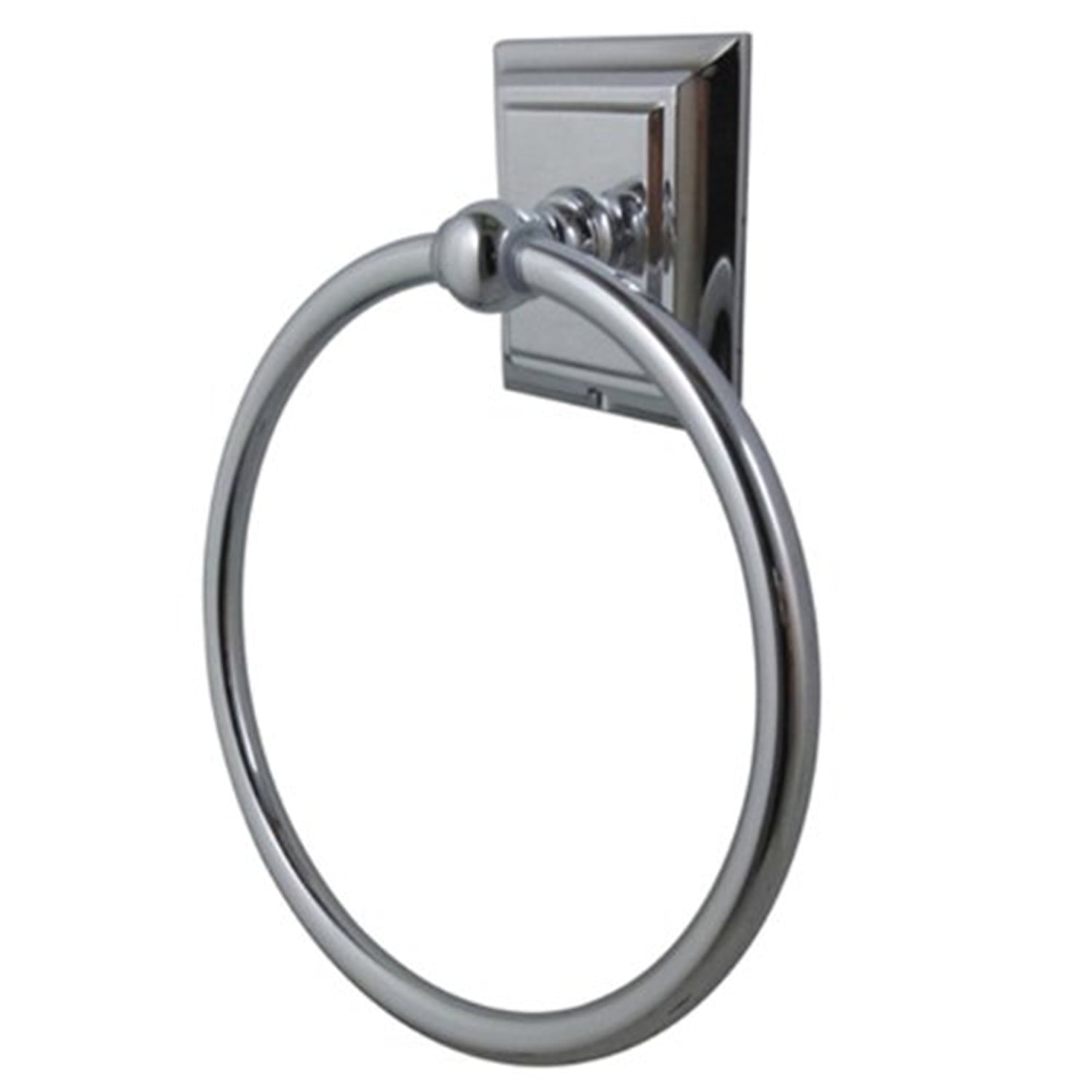 Kingston Brass BA6014C Millennium Standard Mount Towel Ring, Polished Chrome