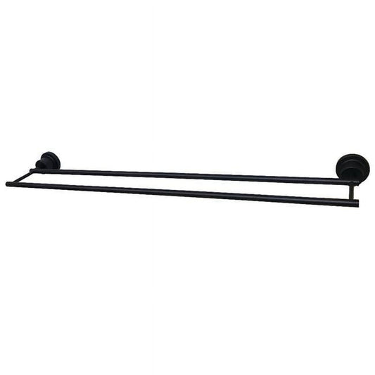 Kingston Brass BAH821330MB Concord 30 in. Double Towel Bar, Matte Black