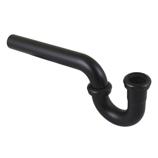 Kingston Brass CC1180MB 1-1/4" P-Trap without Flange, 12-7/8" Length, 18 Gauge, Matte Black