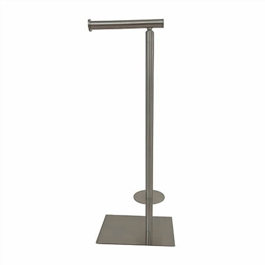 Kingston Brass CC8008 Claremont Freestanding Toilet Paper Stand & Metal Lever Handle Satin Nickel