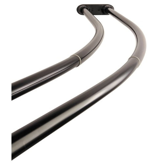 Kingston Brass Edenscape Adjustable Double Curved Stainless Steel Shower Curtain Rod, 60-72 Inches, Oil Rubbed Bronze