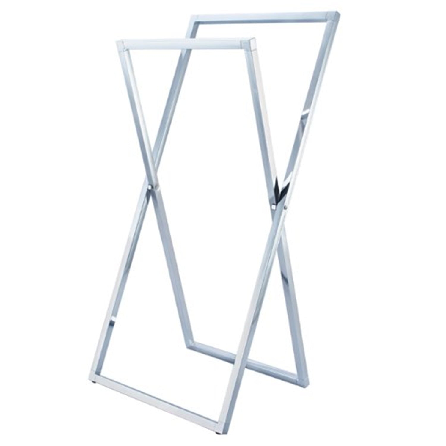 Kingston Brass Edenscape SCC8291 Pedestal X Style Steel Construction Towel Rack, Polished Chrome
