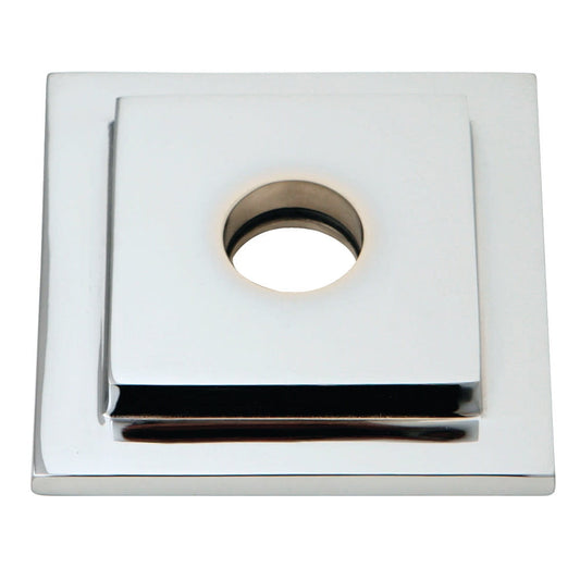 Kingston Brass FLSQUARE1 Claremont Standard Mount Heavy Duty Square Solid Cast Brass Shower Flange, Polished Chrome