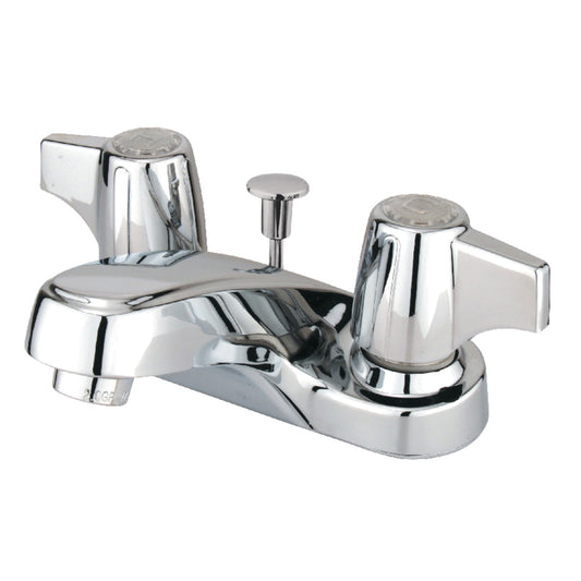 Kingston Brass GKB160 Water Saving Americana Centerset Lavatory Faucet with Canopy Handle and ABS Pop-Up, Chrome