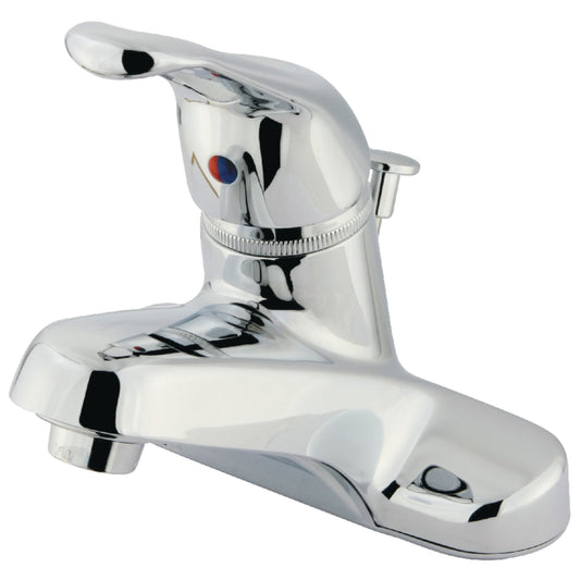 Kingston Brass GKB511 Water Saving Wyndham Centerset Lavatory Faucet with Single Loop Handle and ABS Pop-Up, Chrome