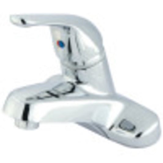 Kingston Brass GKB541G Water Saving Chatham Centerset Lavatory Faucet with Single Lever Handle and Grid Pop-Up, Chrome