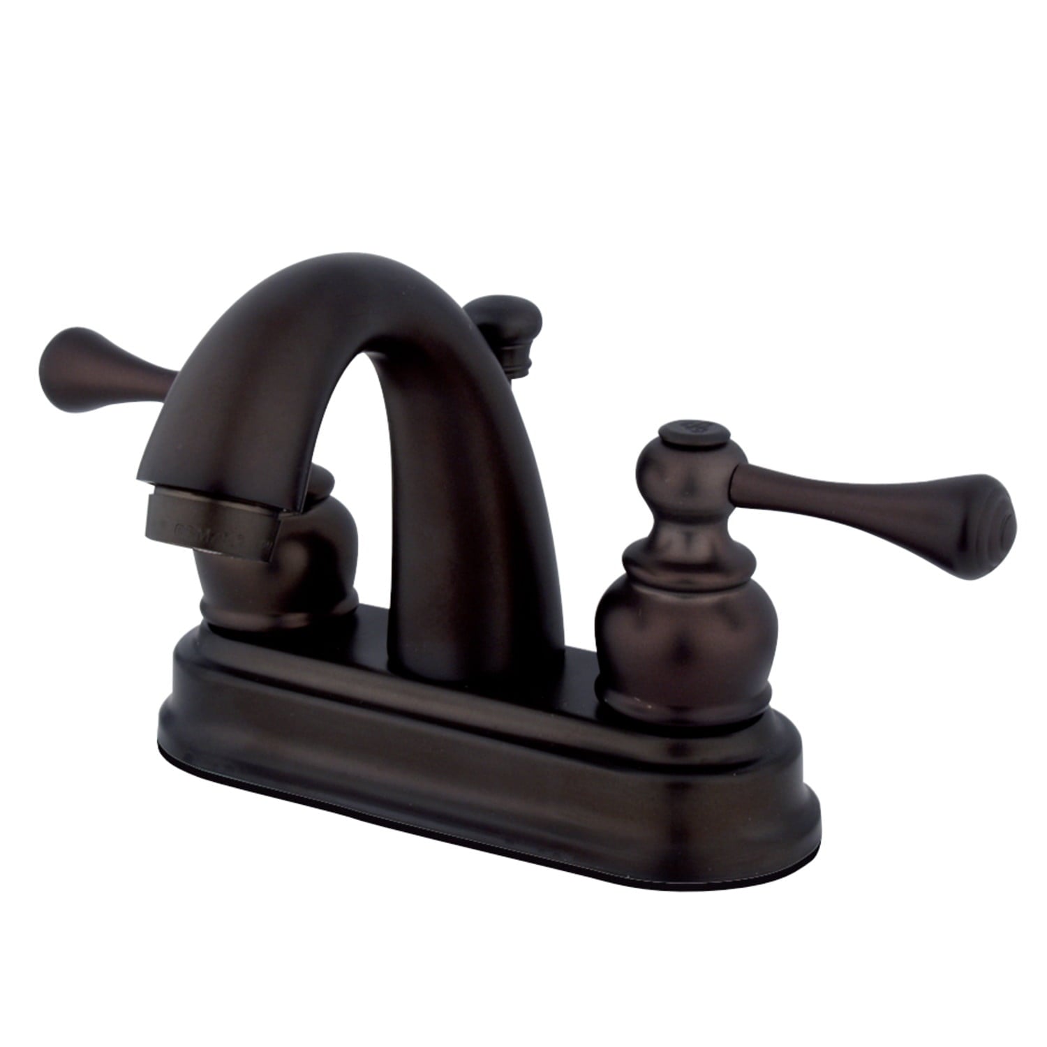 Kingston Brass GKB5615BL Water Saving Vintage Centerset Lavatory Faucet with Lever Handles, Oil Rubbed Bronze