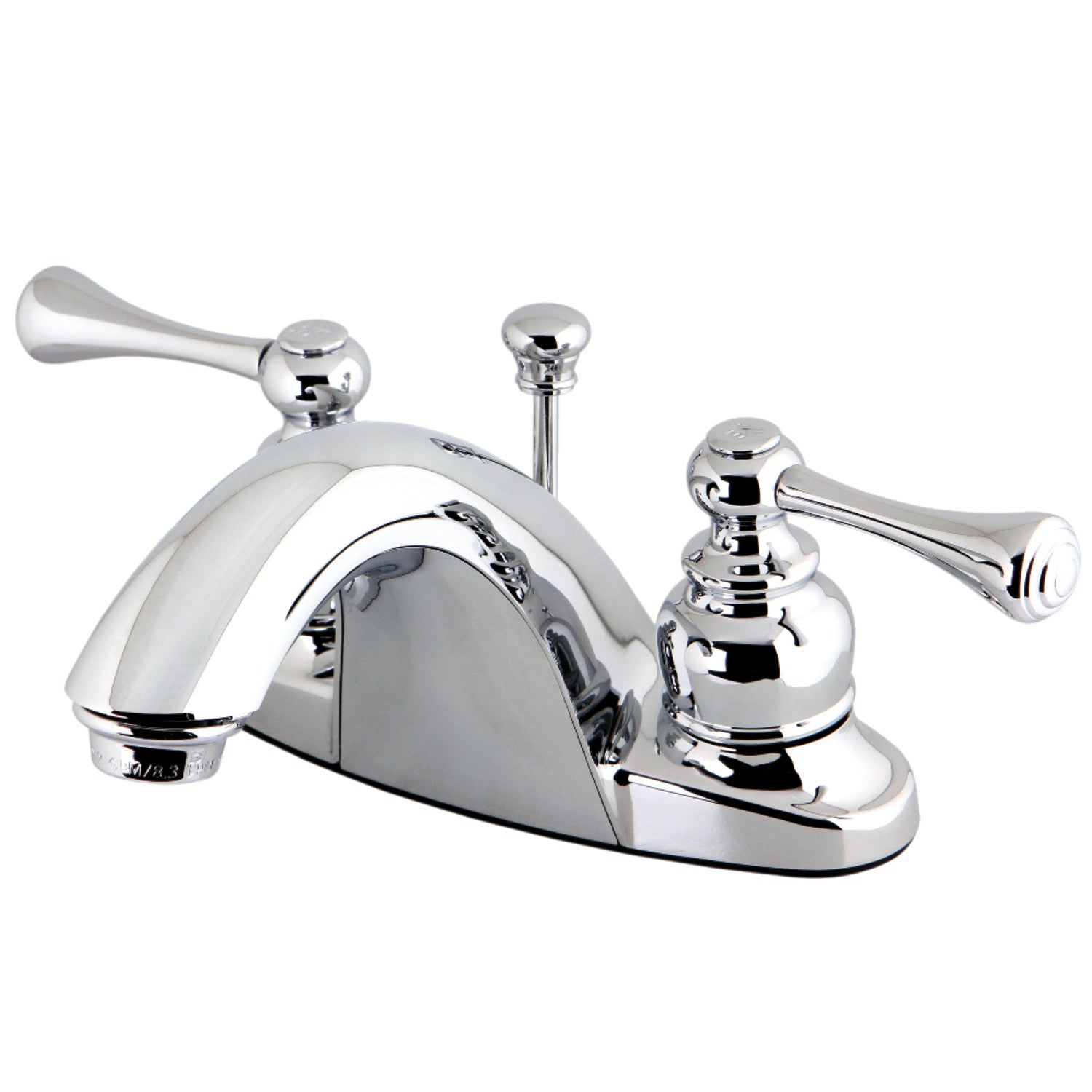 Kingston Brass GKB7641BL 4 in. Centerset Bathroom Faucet, Polished Chrome