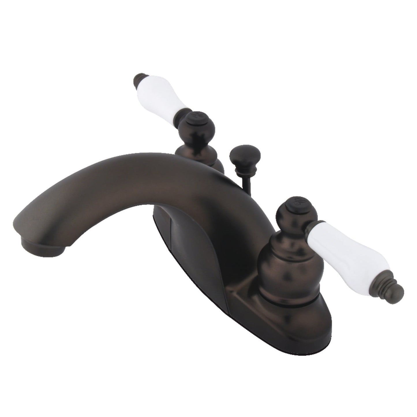 Kingston Brass GKB7645PL English Country 1.2 GPM Centerset Bathroom Faucet - Bronze