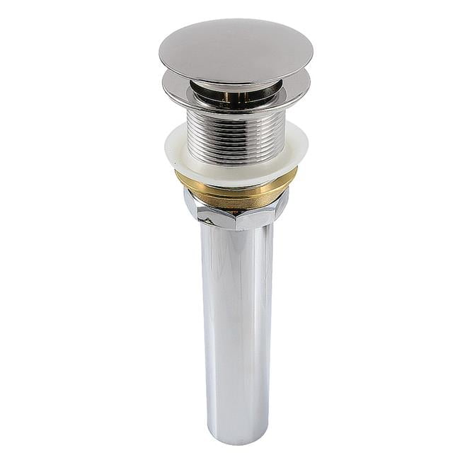 Kingston Brass GCL112PN Trimscape Brass Pop Up Drain for Cast Iron Utility Sink, Polished Nickel