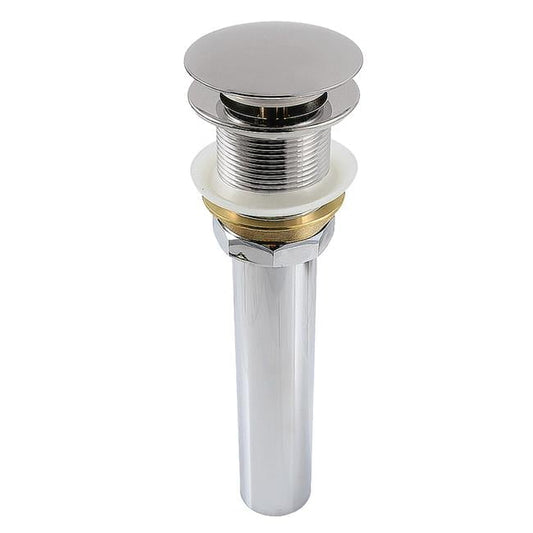 Kingston Brass GCL112PN Trimscape Brass Pop Up Drain for Cast Iron Utility Sink, Polished Nickel