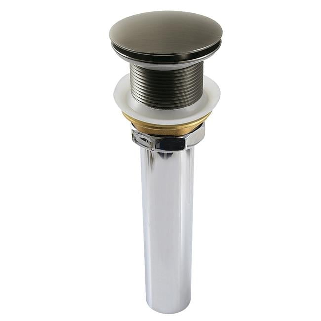 Kingston Brass GCL112VN Trimscape Brass Pop Up Drain for Cast Iron Utility Sink, Black Stainless
