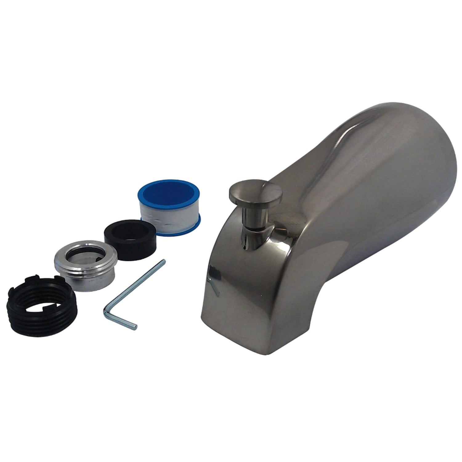 Kingston Brass Made to Match K1273A8 5-3/8" Universal Diverter Tub Spout, Satin Nickel