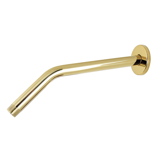 Kingston Brass K163R2 Shower Scape 12" Shower Arm with Round Flange, Polished Brass