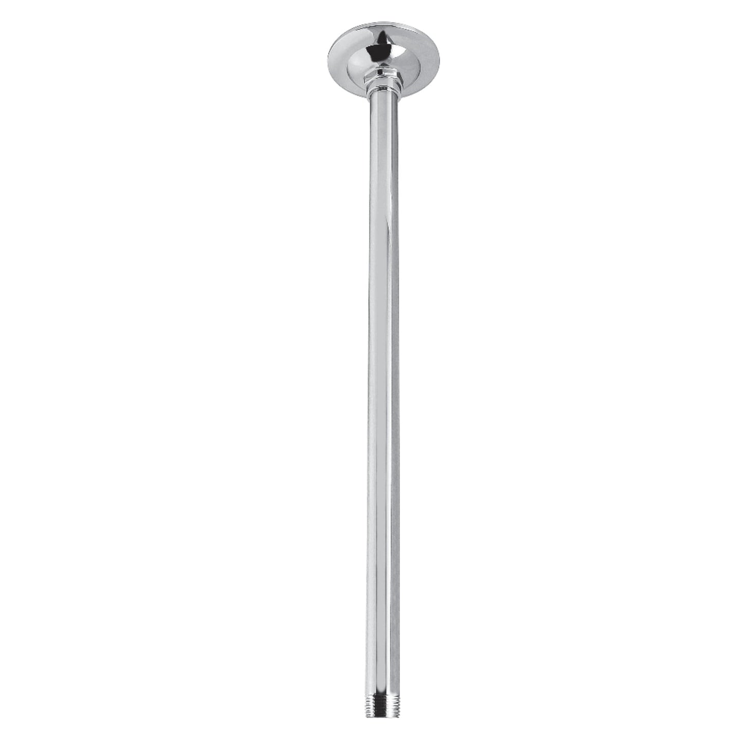 Kingston Brass K217A1 Trimscape 17-Inch Rain Drop Ceiling Mount Shower Arm with Round Flange in Polished Chrome