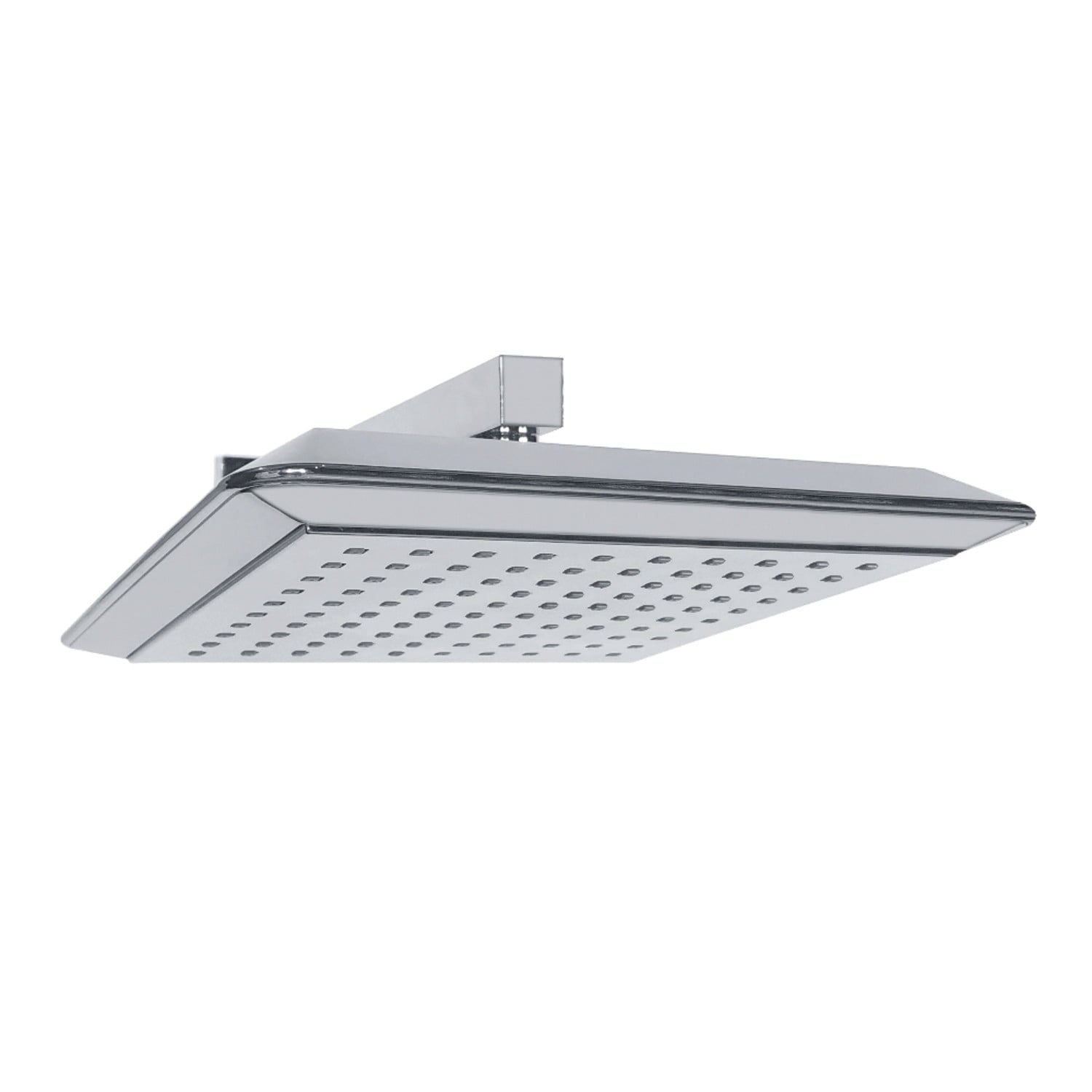 Kingston Brass K251A0CK Shower Scape 9-5/8" Square Shower Head with Shower Arm, Matte Black