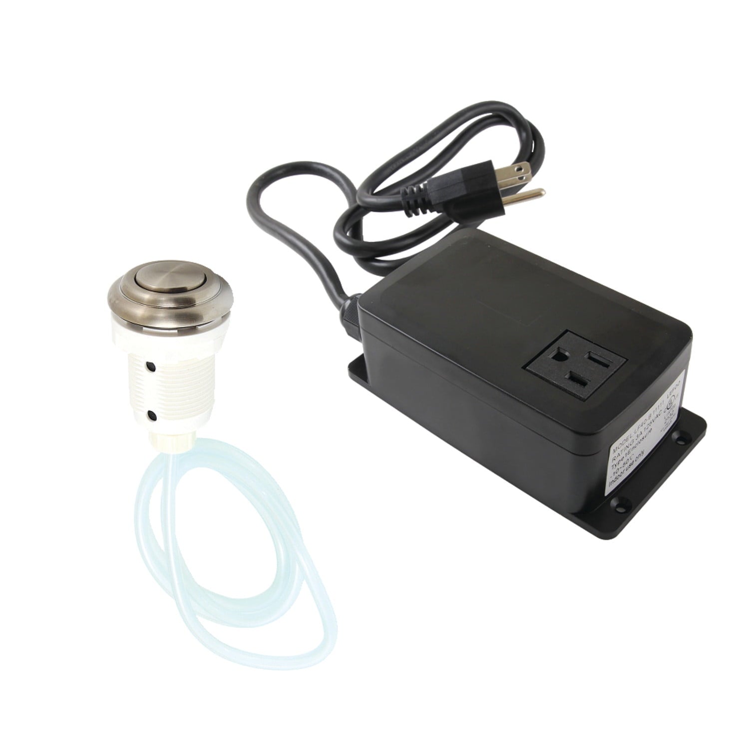 Kingston Brass KATSK318 Gourmetier Single Outlet Garbage Disposal Air Switch Kit, Brushed Nickel