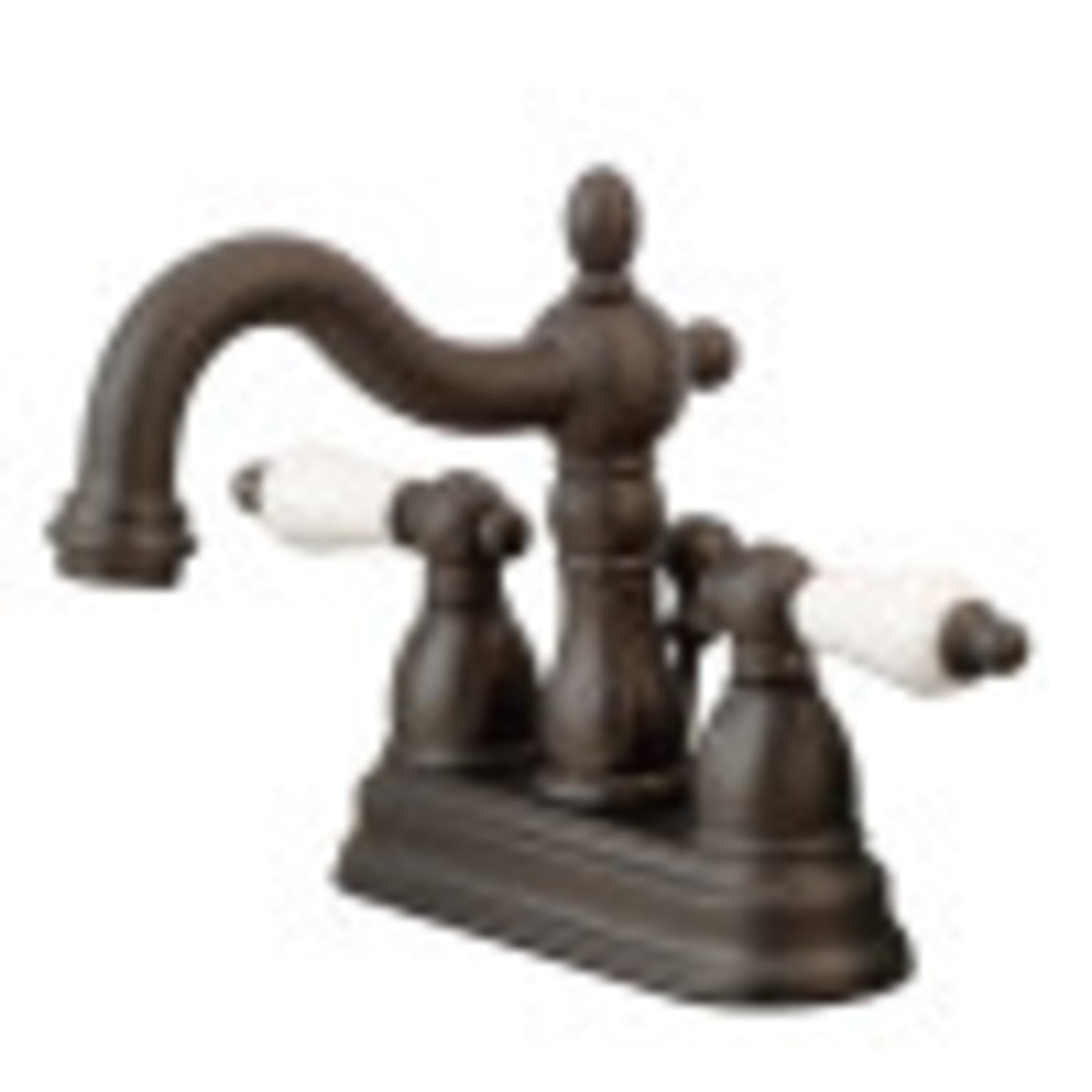 Kingston Brass KB1605PL Heritage 1.2 GPM Centerset Bathroom Faucet - Bronze
