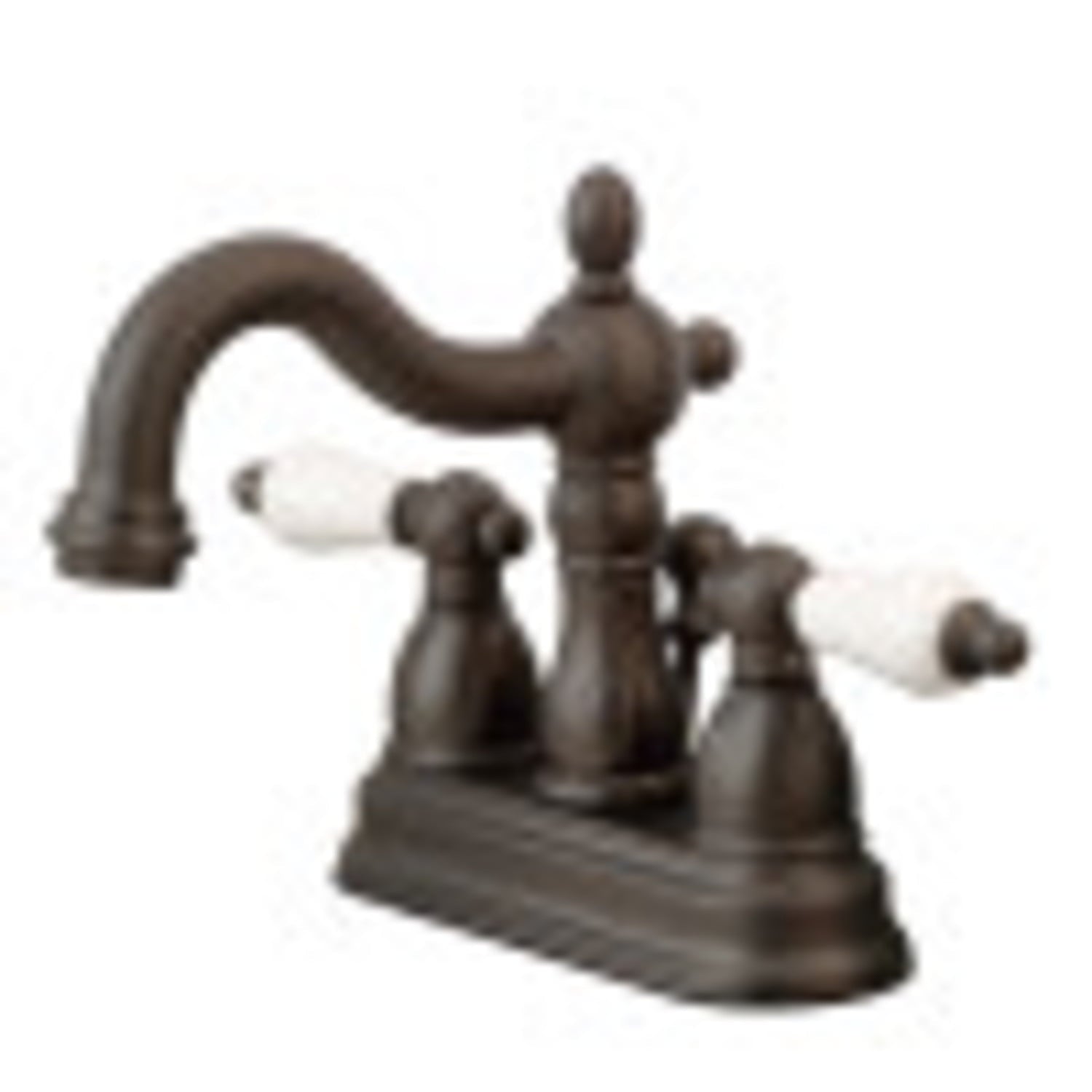 Kingston Brass KB1605PL Heritage 1.2 GPM Centerset Bathroom Faucet - Bronze