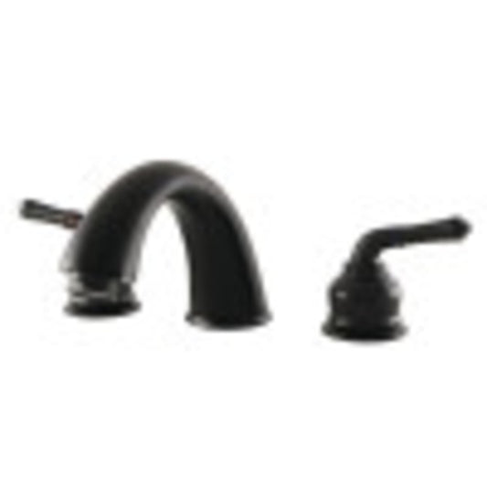 Kingston Brass KB360 Magellan Two-Handle Roman Tub Faucet, Matte Black
