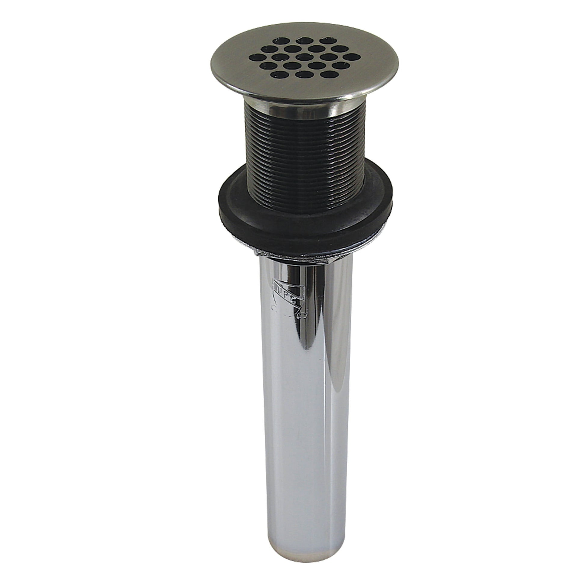 Kingston Brass KB400VN Grid Drain without Overflow, 17 Gauge, Black Stainless