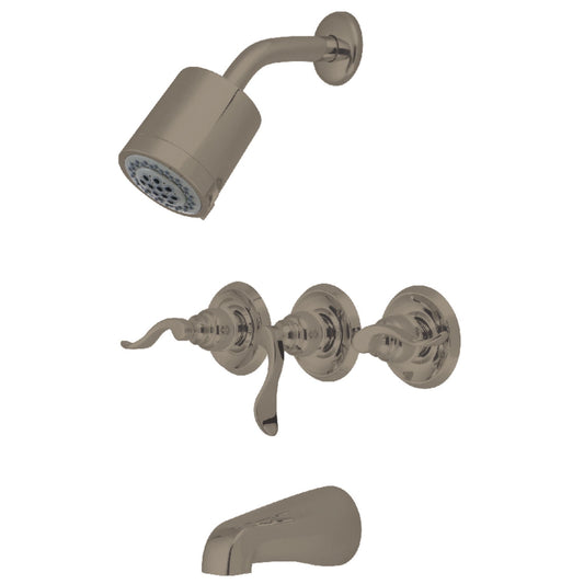 Kingston Brass KB8231NFL NuWave French Tub and Shower Faucet, Polished Chrome