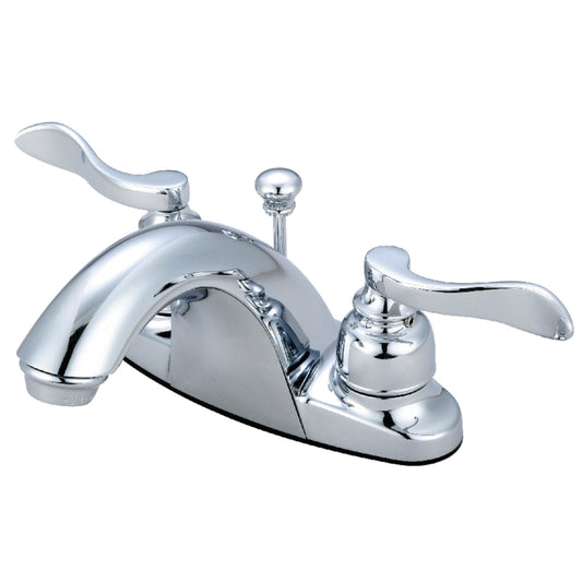 Kingston Brass KB8641NFL 4 in. Centerset Bathroom Faucet, Polished Chrome