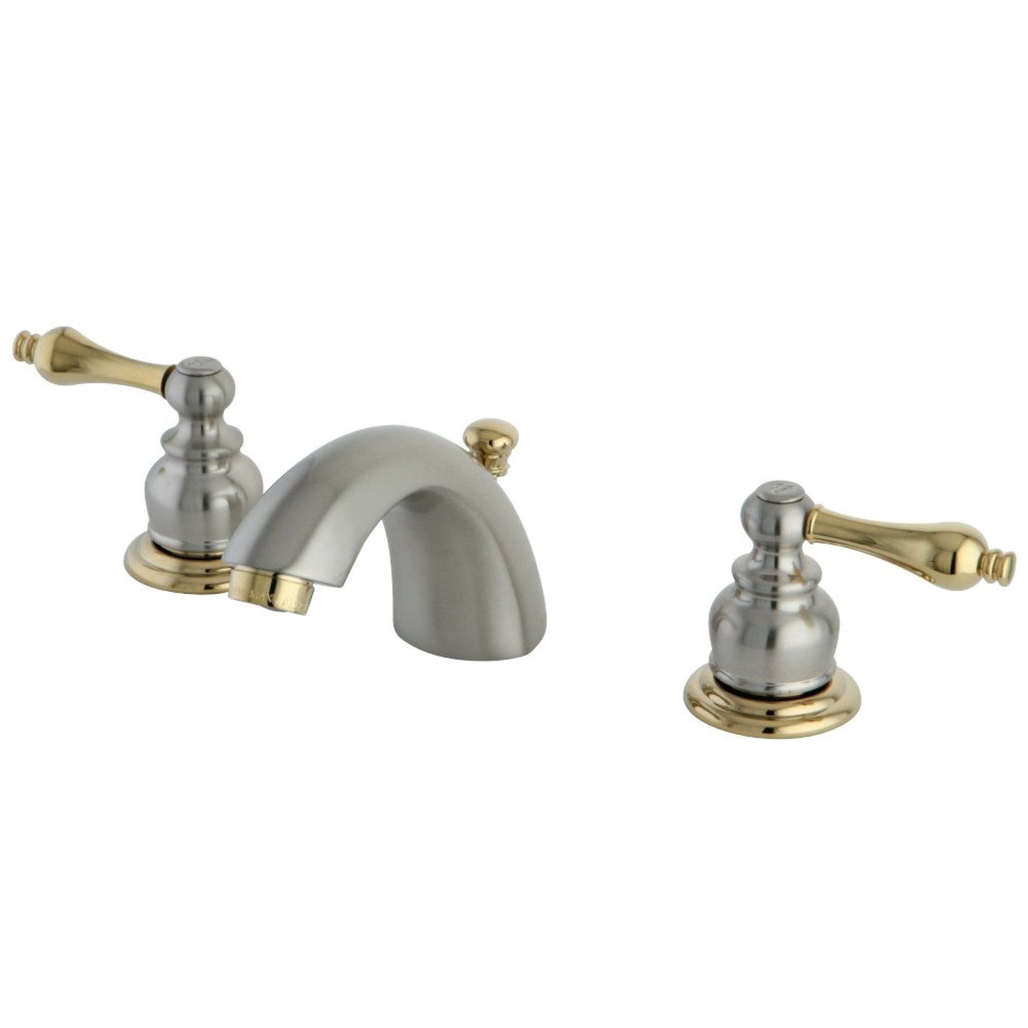 Kingston Brass Victorian Two Handle 4" to 8" Mini Widespread Lavatory Faucet with Retail Pop-up