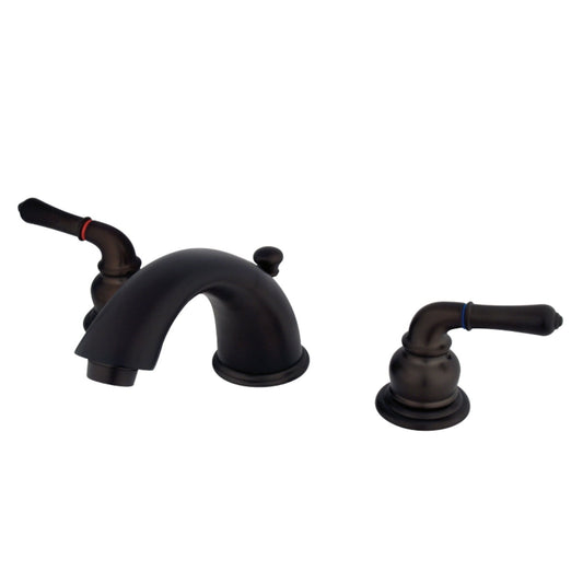Kingston Brass KB967 Magellan Widespread Bathroom Faucet with Retail Pop-Up, Brushed Nickel/Polished Chrome