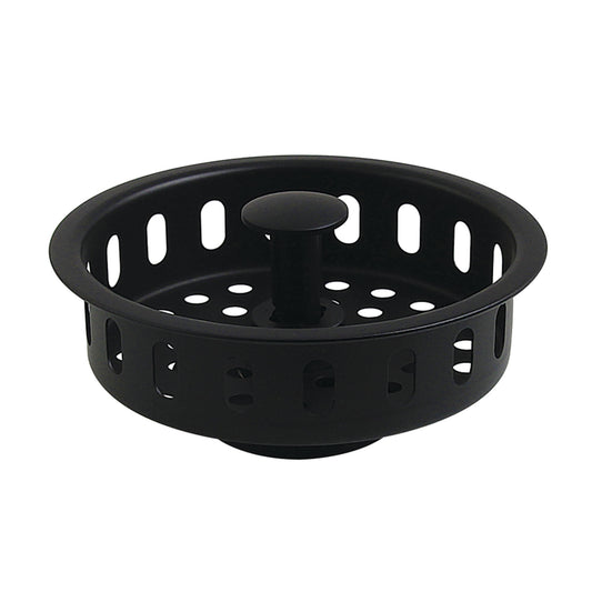 Kingston Brass KBP2000MB Made to Match Kitchen Sink Basket Strainer, Matte Black