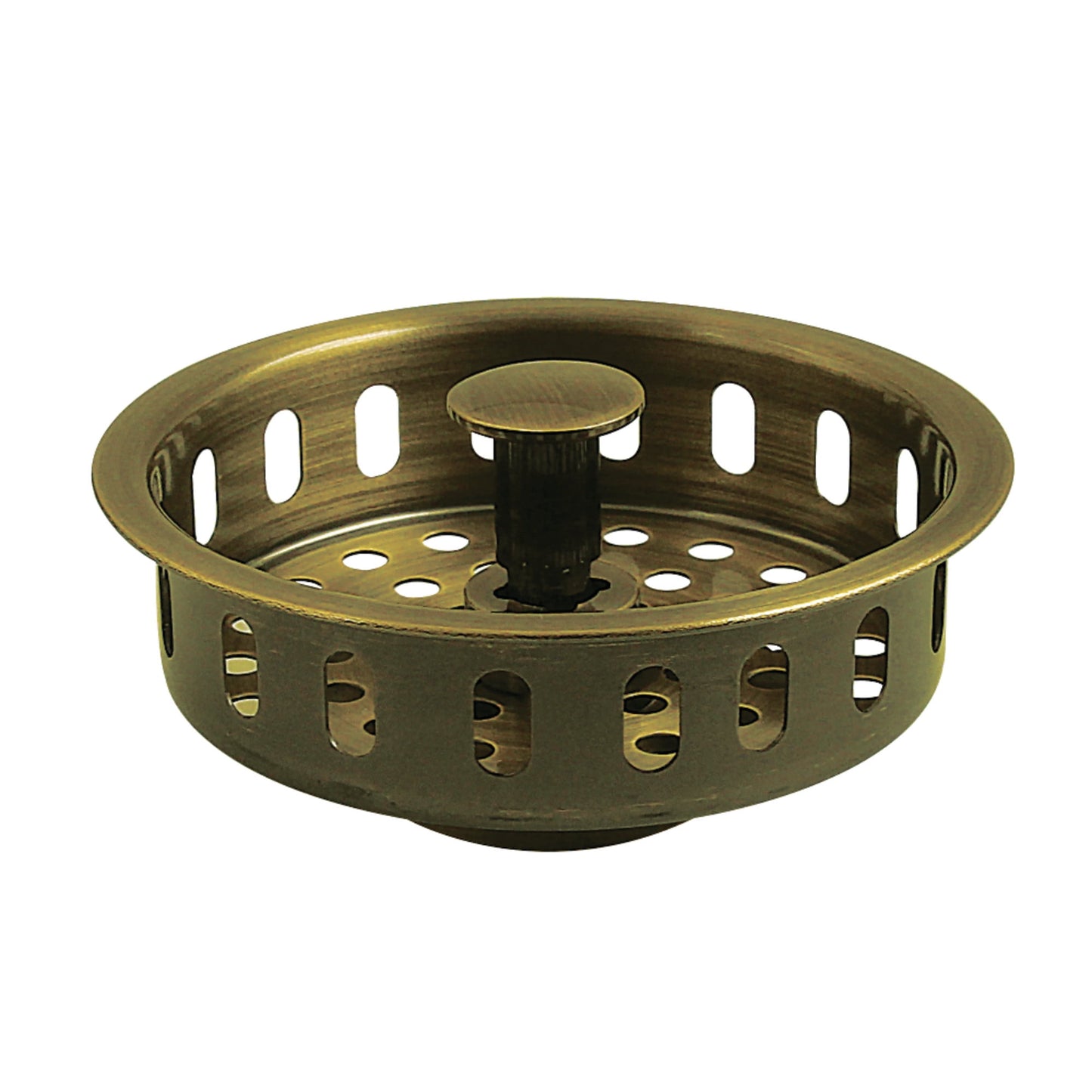 Kingston Brass KBP2003 Made to Match Kitchen Sink Basket Strainer, Antique Brass