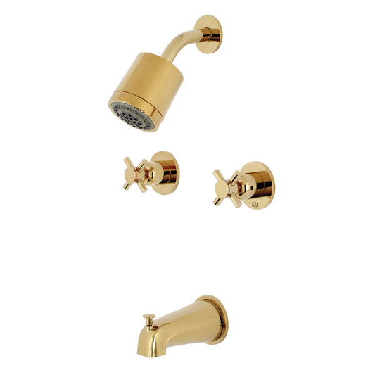 Kingston Brass KBX8145DX Concord Two-Handle Tub and Shower Faucet, Oil Rubbed Bronze