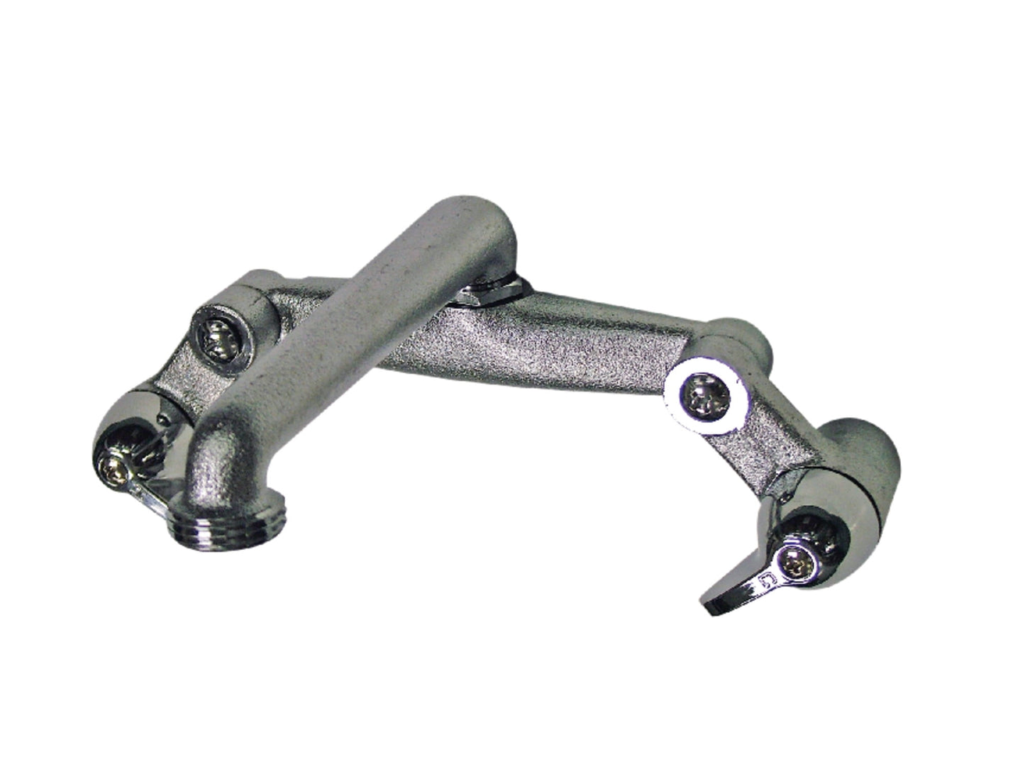 Kingston Brass KF202  Double-Handle 2-Hole Wall Mount Laundry Faucet in Polished Chrome