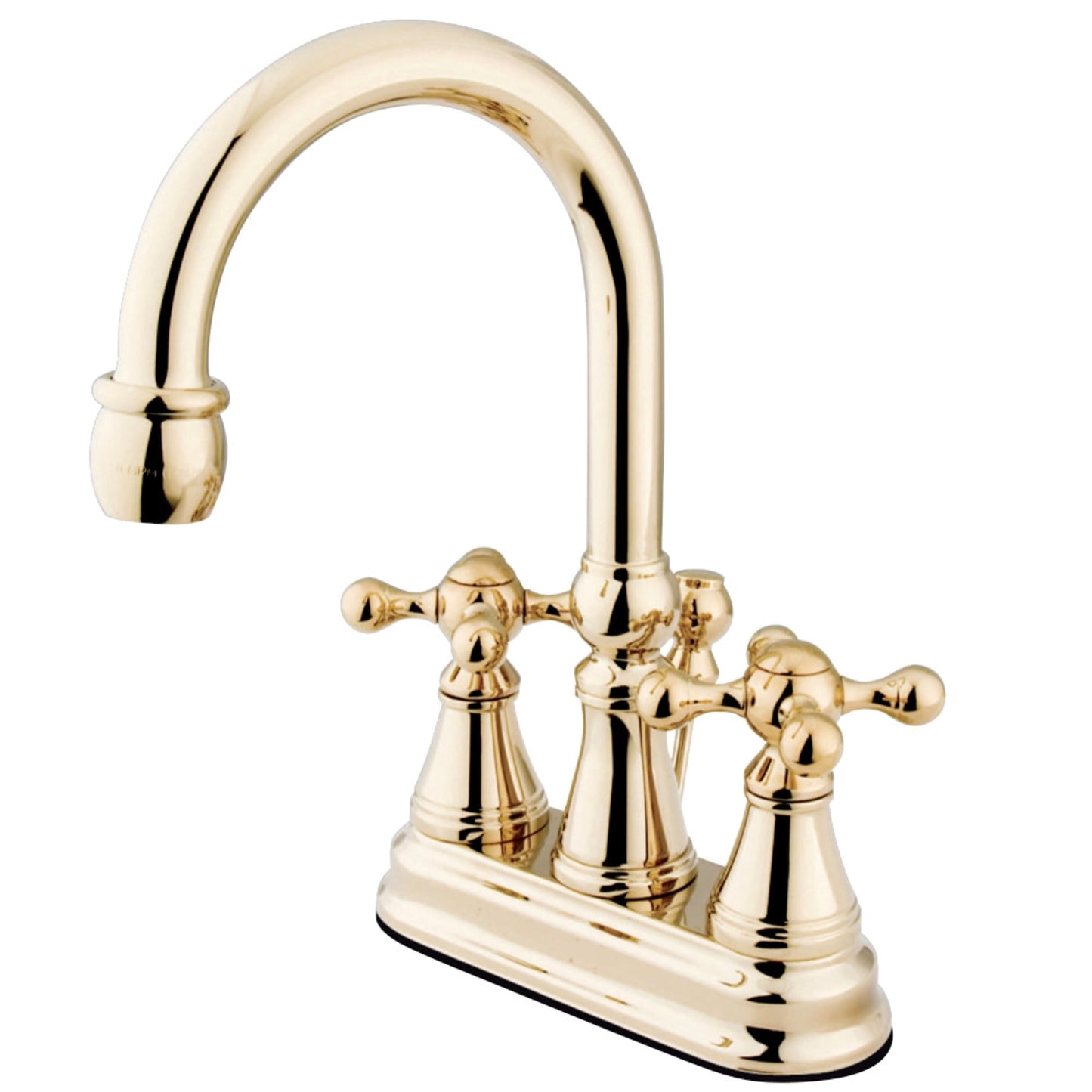 Kingston Brass Governor Two Handle 4" Centerset Lavatory Faucet with Brass Pop-up