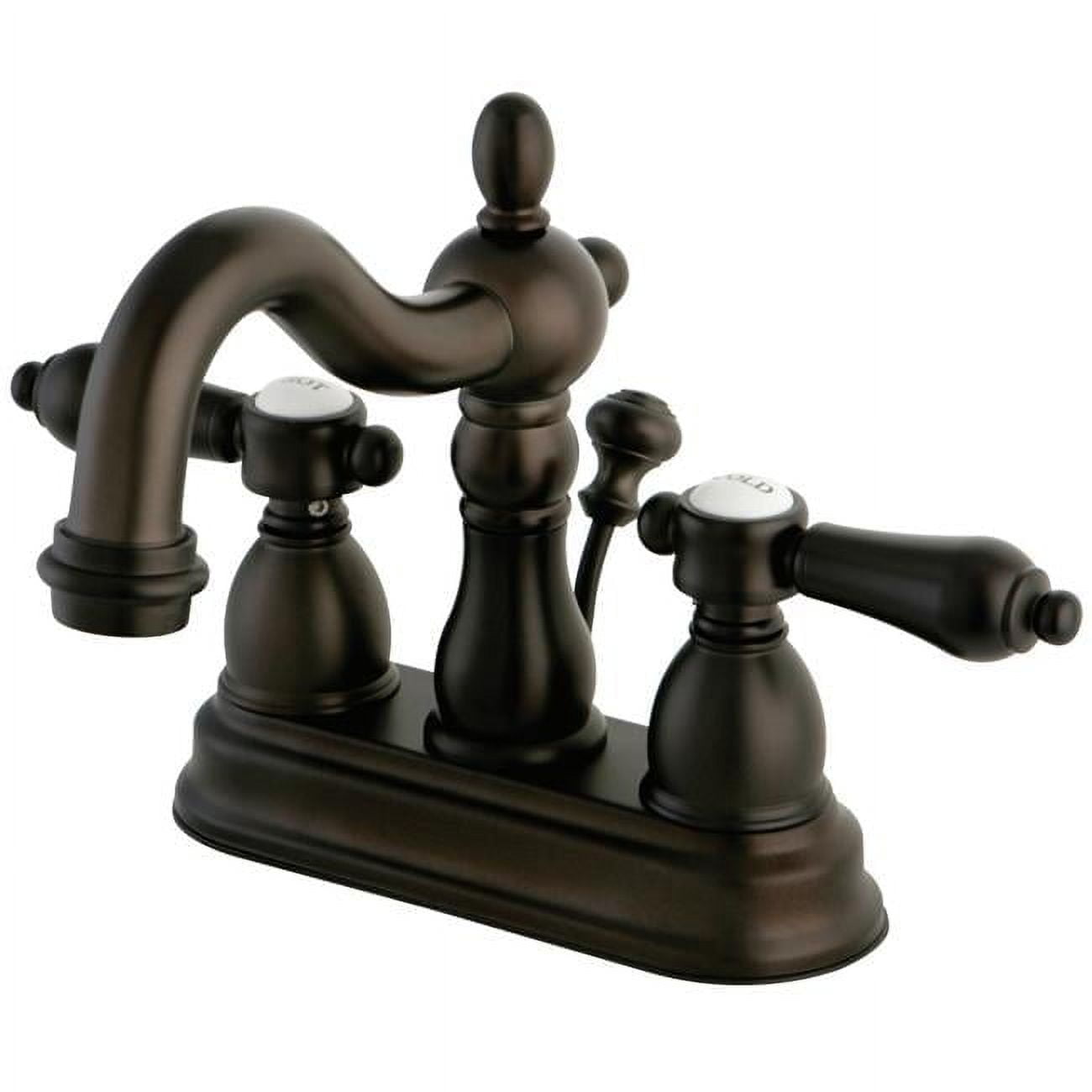 Kingston Brass KS1601BAL 4 in. Centerset Bathroom Faucet, Polished Chrome