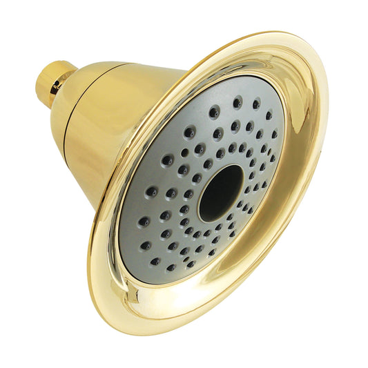 Kingston Brass KX362 Shower Scape 6" Round 2-Function ABS Shower Head, Polished Brass