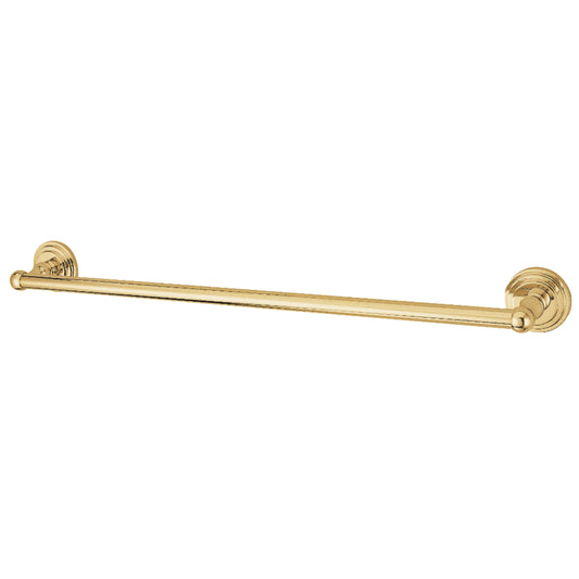 Kingston Brass BA2712PB Milano 18-Inch Single Towel Bar in Polished Brass