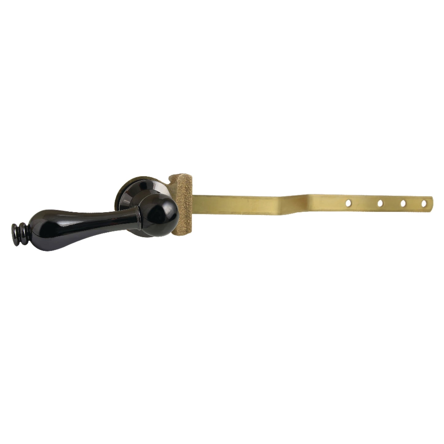 Kingston Brass NKTAL Front Mount Toilet Tank Lever, Left/Right Installation in Black Stainless Steel