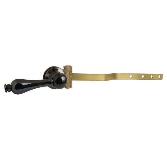 Kingston Brass NKTAL Front Mount Toilet Tank Lever, Left/Right Installation in Black Stainless Steel
