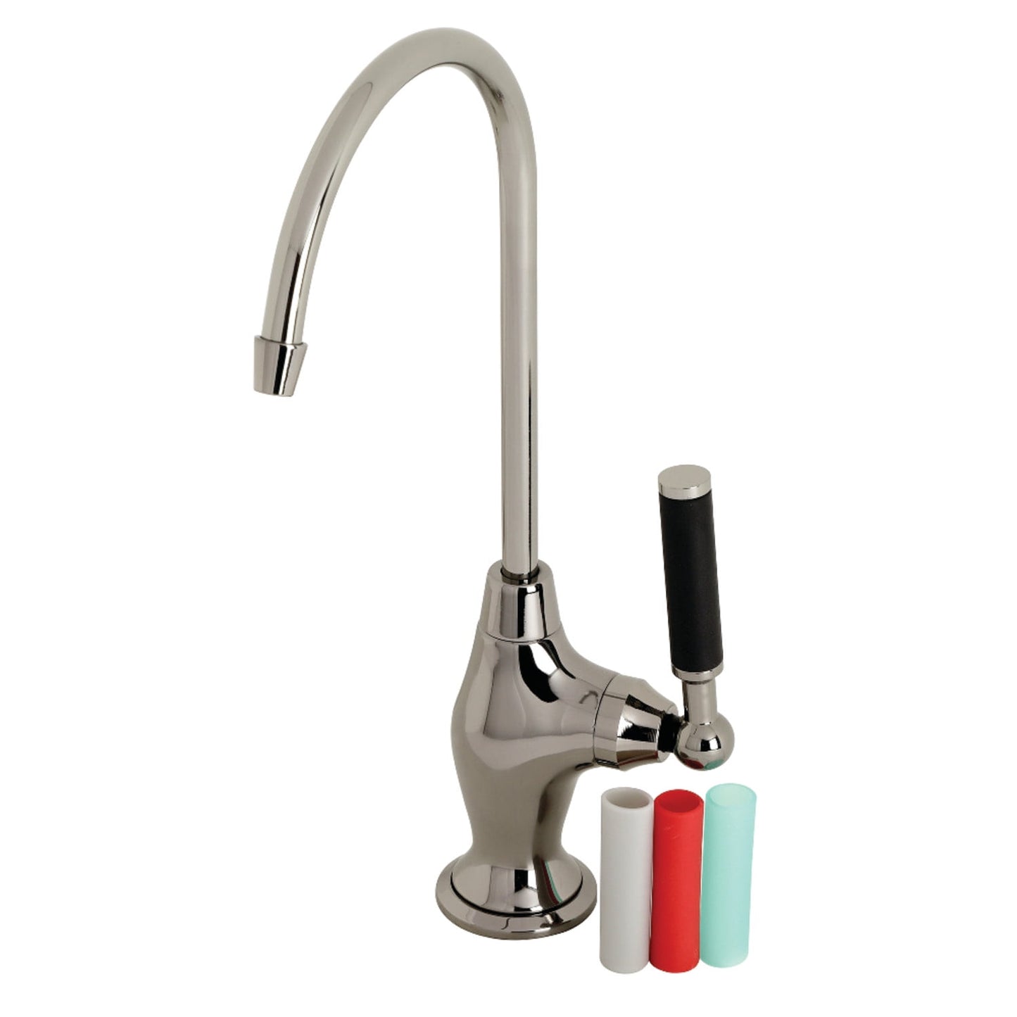 Kingston Brass NS3190DKL Water Onyx Restoration Water Filtration Standard Mount Faucet, Black Stainless Steel