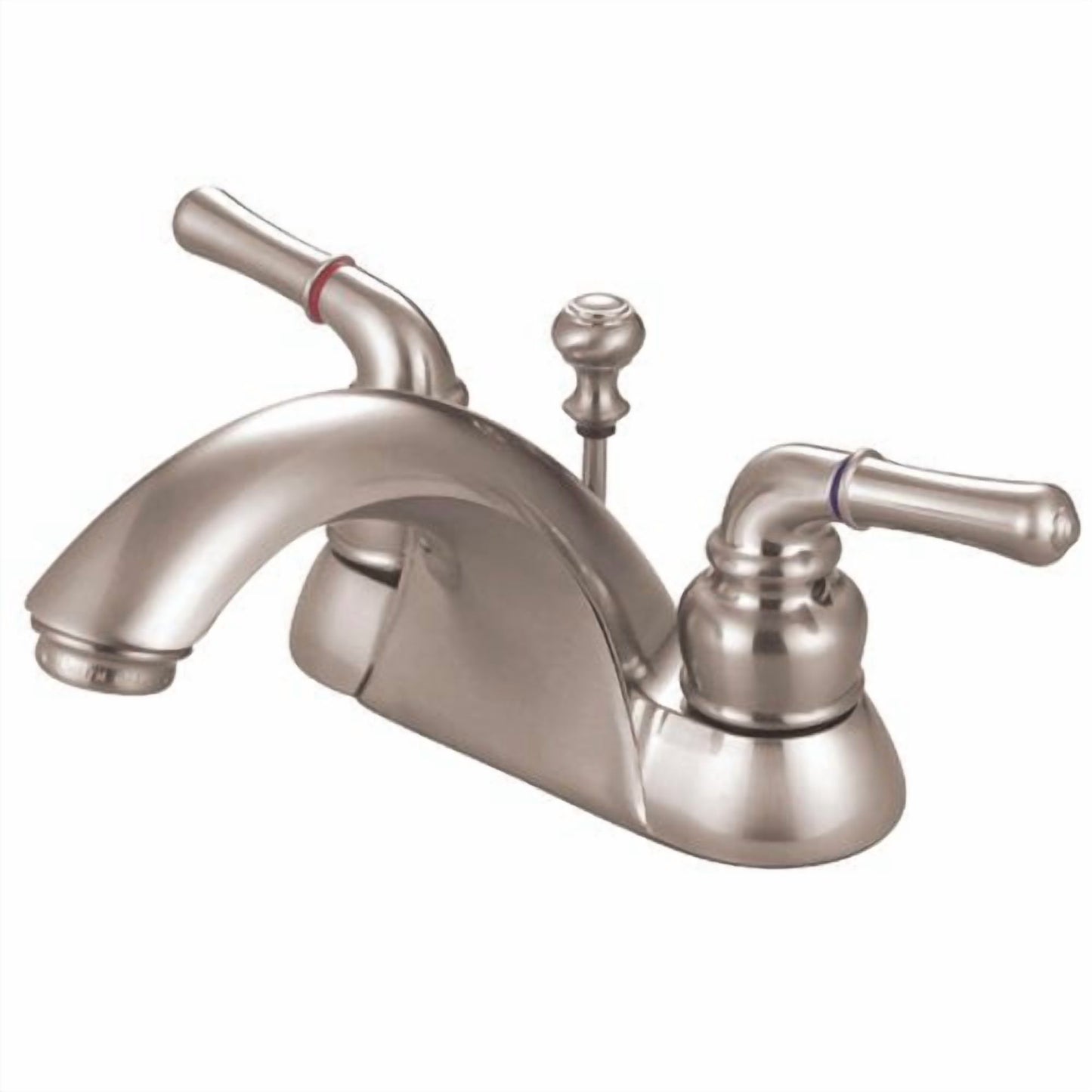 Kingston Brass Naples Grifo de Lavabo de BaÃ±o Central con Desague Emergente a Juego