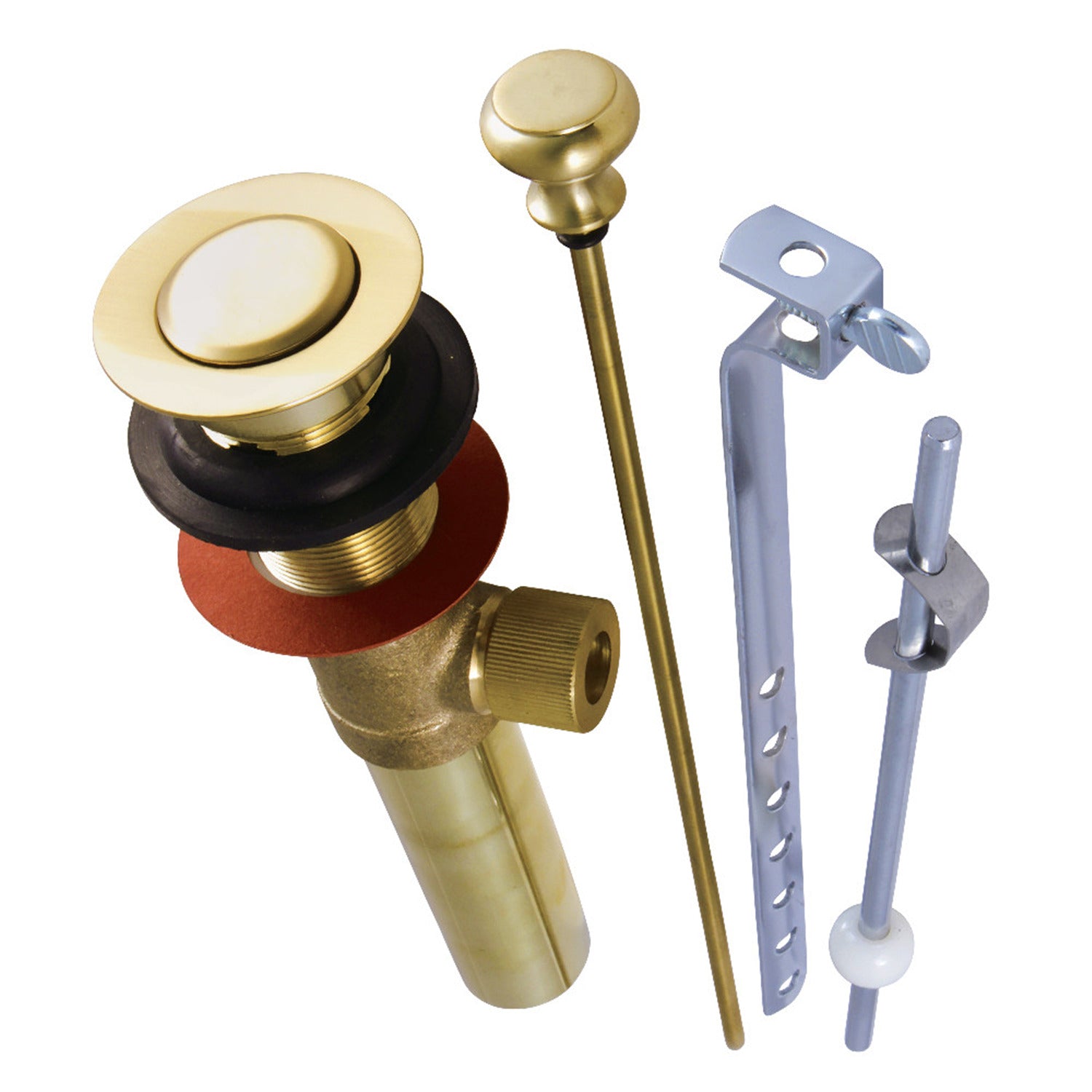 Brass, Bathroom Sink Drain, Pop-Up Drain with Overflow KB2007