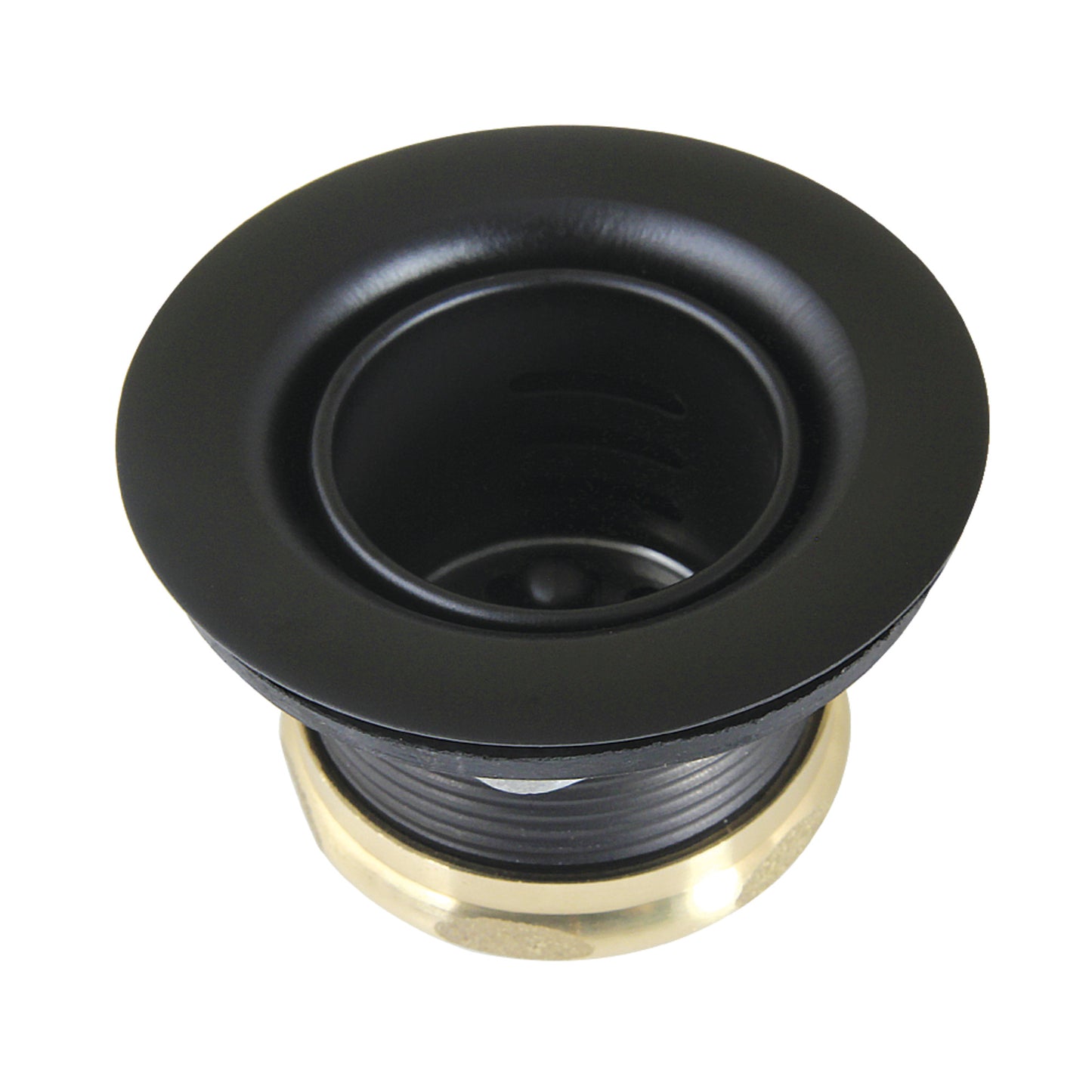 Kingston Brass K451BMB Portland Stainless Steel Bar Sink Basket Strainer in Matte Black