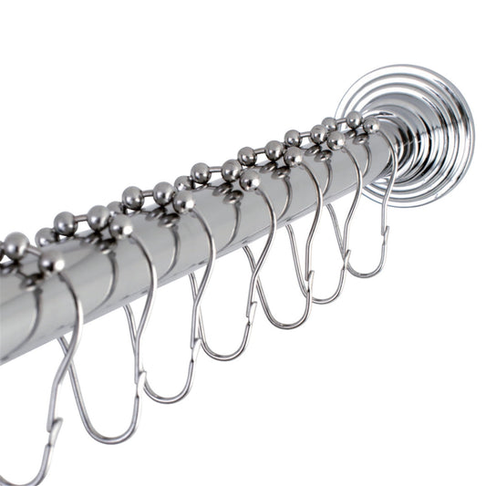 Kingston Brass SCC2711 Adjustable Shower Curtain Rod with Ring Combo SCC2711