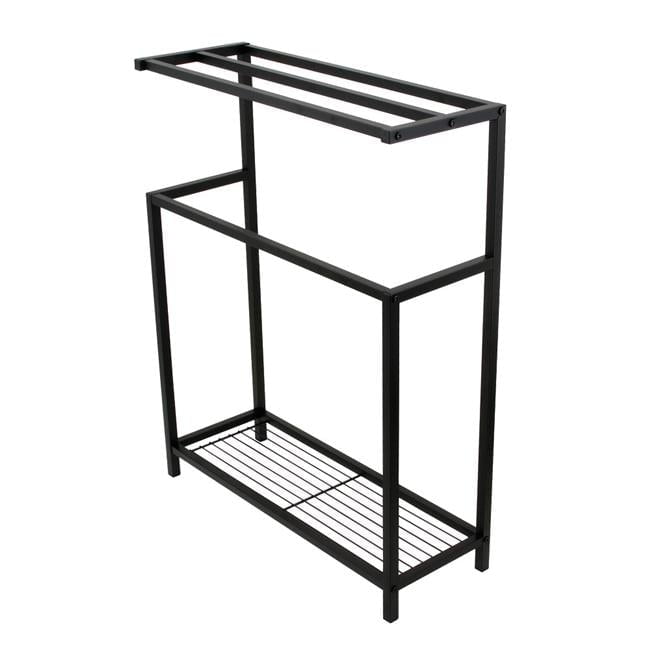 Kingston Brass SCC8360 31 in. Edenscape Freestanding Iron Towel Rack, Matte Black